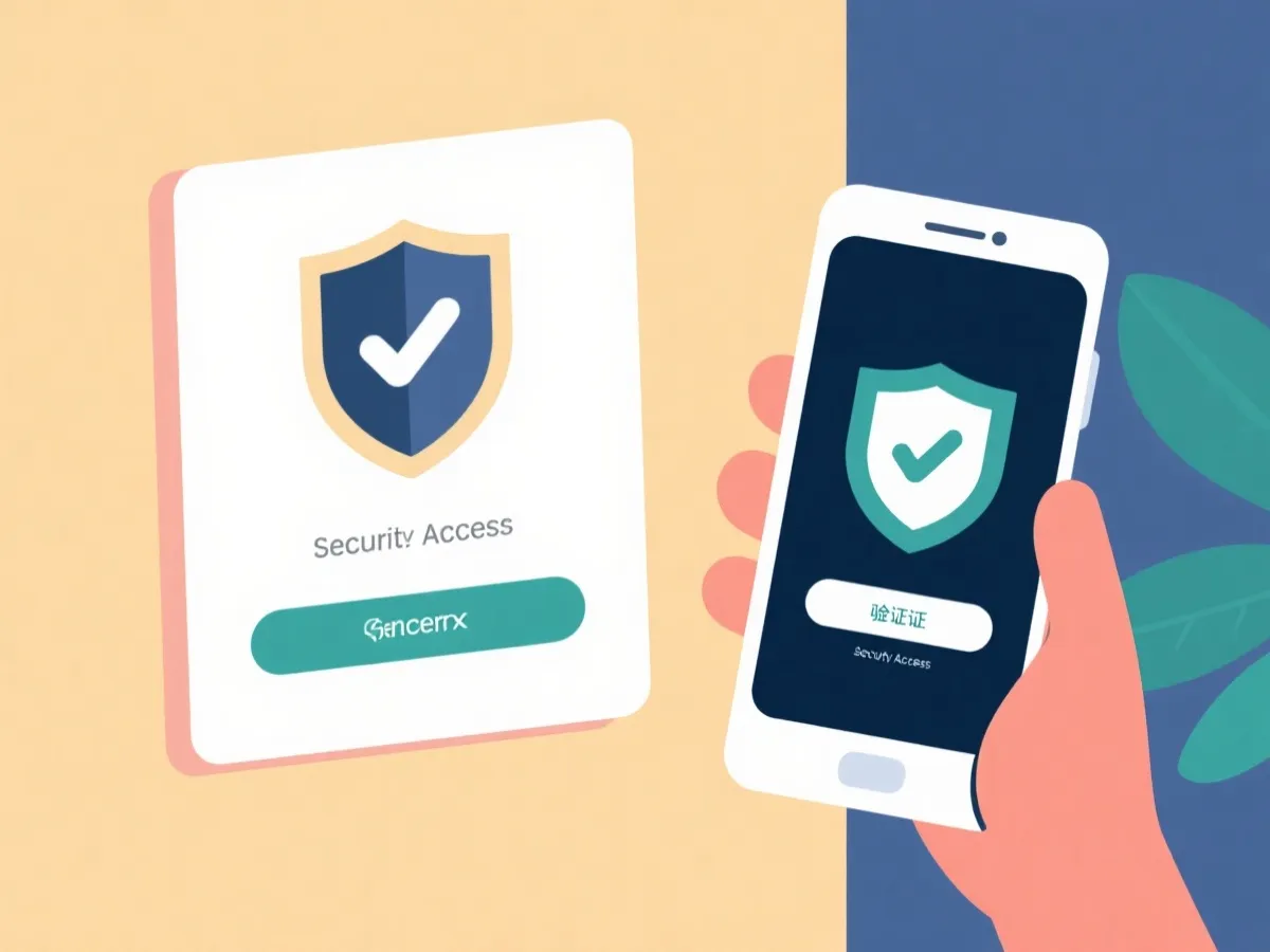 安全访问与验证示意图